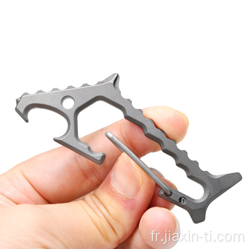 Titanium Shark EDC Tool Carabiner avec ouvre-bouteille